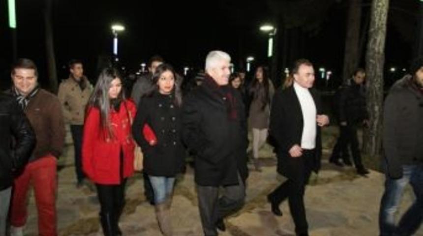 Başkan Sakallı Gen&ccedil;lik Meclisi &Uuml;yeleri İle Birlikte