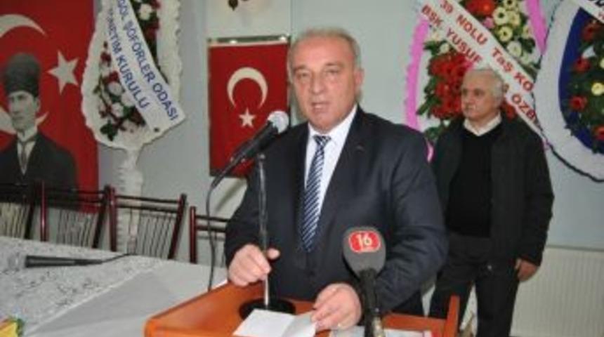 İneg&ouml;l Şof&ouml;rler Odası Başkanı Korkmaz G&uuml;ven Tazeledi