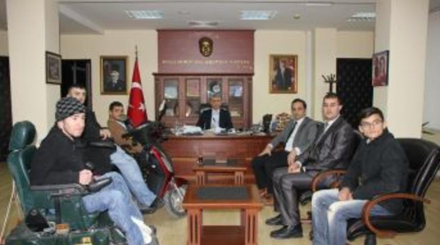 Engelliler Derneğinden Kaymakam Azcan&rsquo;a Ziyaret