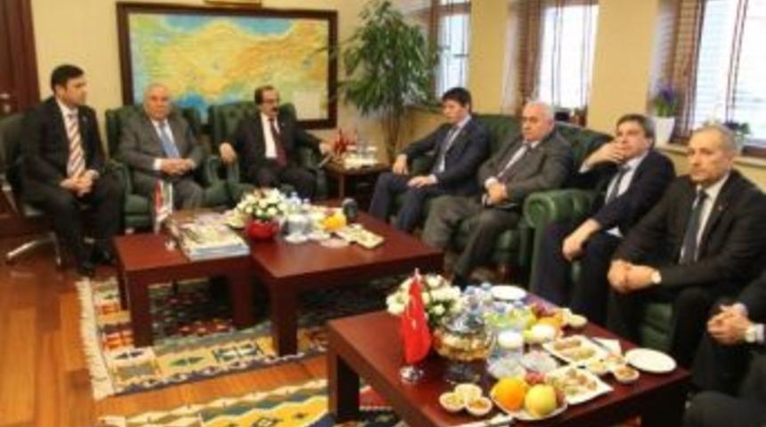 &Ccedil;e&ccedil;en Heyetten Vali Coş'a Ziyaret