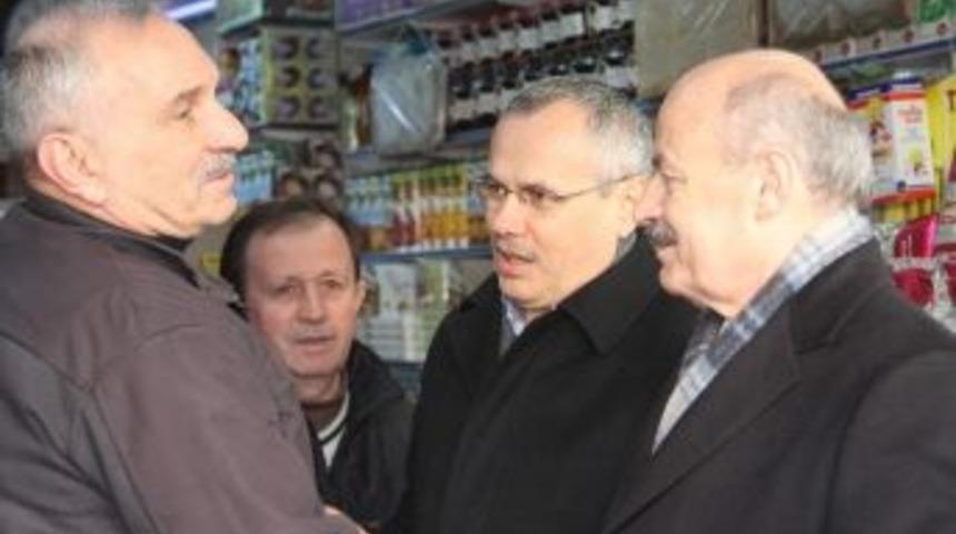 Kahveci Ve Ceylan Esnaf Ziyaretlerinde Bulundu