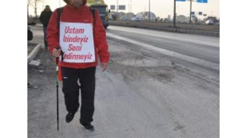 Başbakan&rsquo;a Destek İ&ccedil;in Y&uuml;r&uuml;yen &Ccedil;elik Aksaray&rsquo;a Geldi