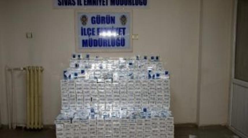 Sivas&rsquo;ta 151 Bin Paket Ka&ccedil;ak Sigara Ele Ge&ccedil;irildi