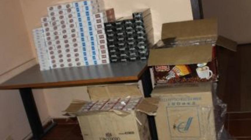 Kars&rsquo;ta 5 Bin Paket Ka&ccedil;ak Sigara Ele Ge&ccedil;irildi