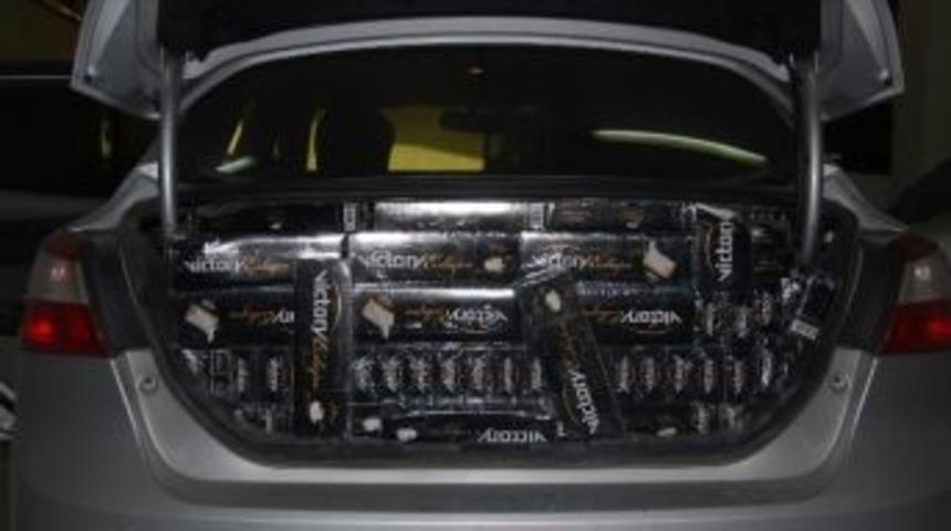 Bolu&rsquo;da 9 Bin 500 Paket Ka&ccedil;ak Sigara Yakalandı