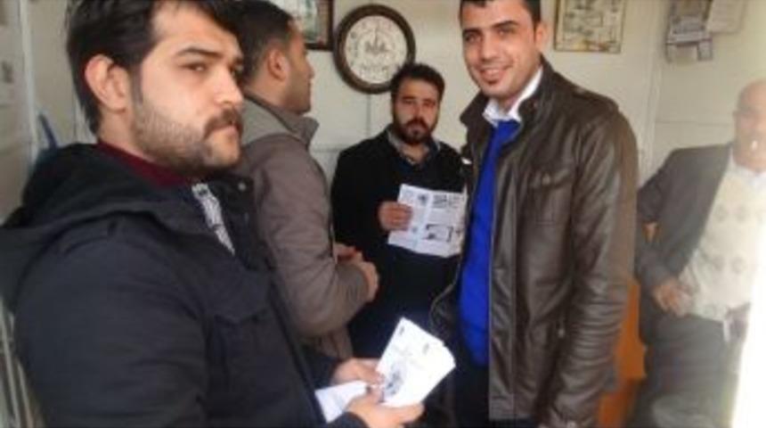 Kulp&rsquo;ta Polis Esnafa Broş&uuml;r Dağıttı