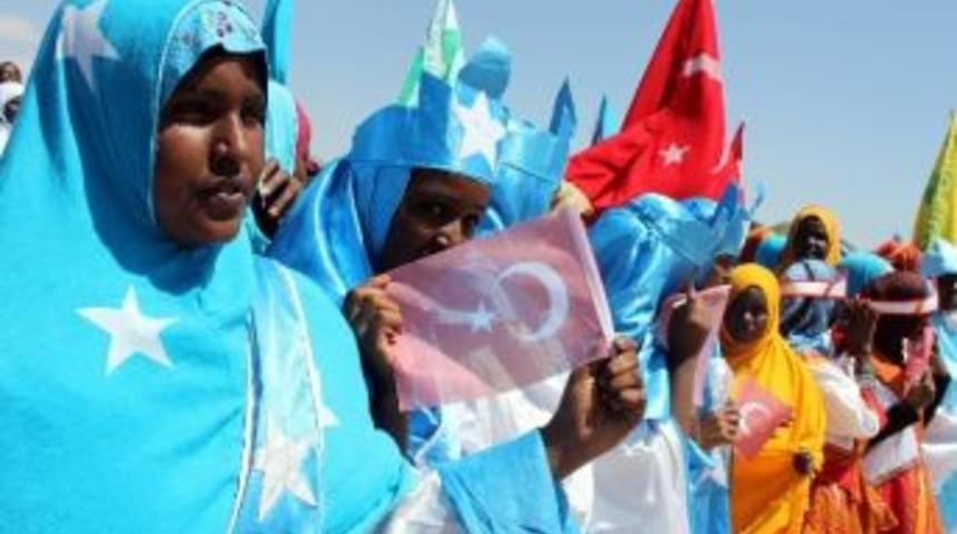 Somali'den T&uuml;rkiye'ye "teşekk&uuml;r" G&ouml;sterisi