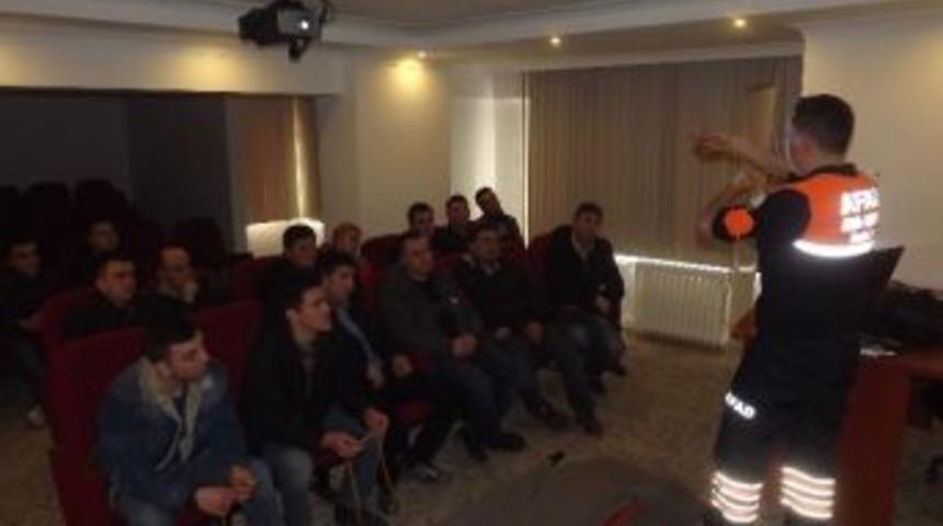 Bolu&rsquo;da Market &Ccedil;alışanlarına Afad Tarafından Eğitim Verildi