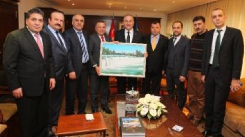 Matso Heyetinden &Ccedil;avuşoğlu&rsquo;na Ziyaret Etti