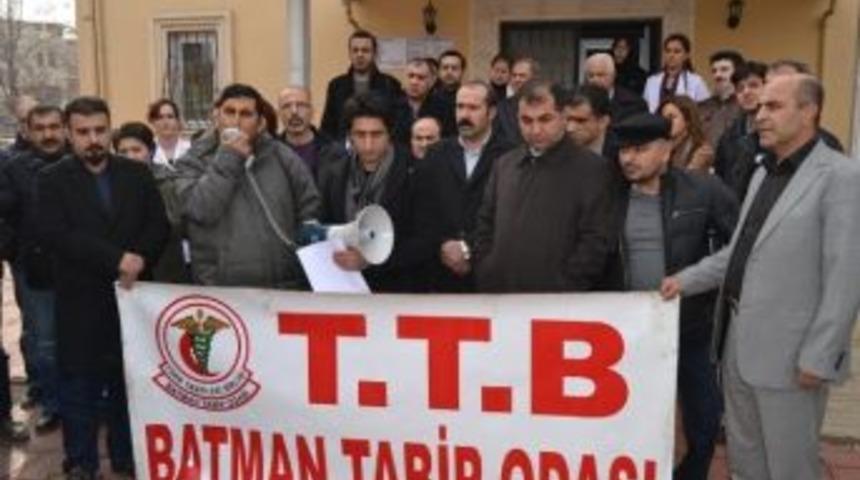 Batman Tabipler Odası Torba Yasayı Protesto Etti