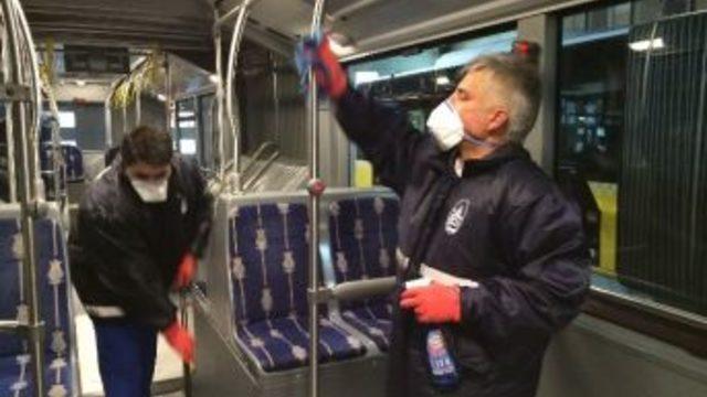 İett Otobüslerinde 'grip' Önlemi