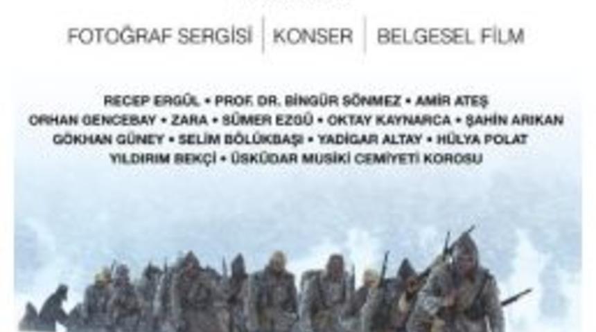 Sarıkamış Şehitleri &ldquo;kar&rsquo;a Yazılan T&uuml;rk&uuml;lerle&rdquo; Anılıyor