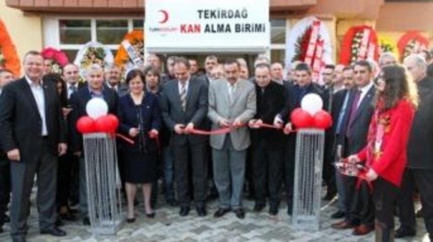 Tekirdağ&rsquo; Da Kızılay Kan Alma Birimi T&ouml;rele A&ccedil;ıldı