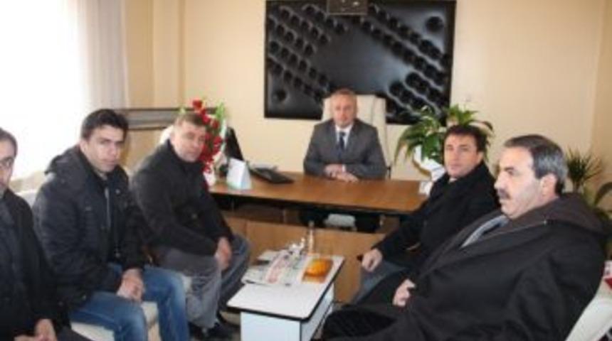 Ak Parti Y&ouml;netiminden Esnaf Odası Başkanı &Ouml;mer Durgun&rsquo;a Hayırlı Olsun Ziyareti