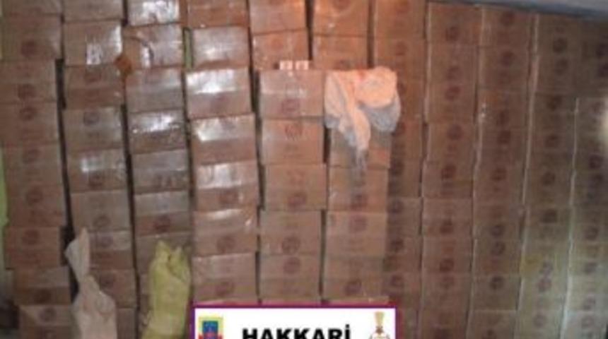 Hakkari&rsquo;de 158 Bin Ka&ccedil;ak Sigara Ele Ge&ccedil;irildi