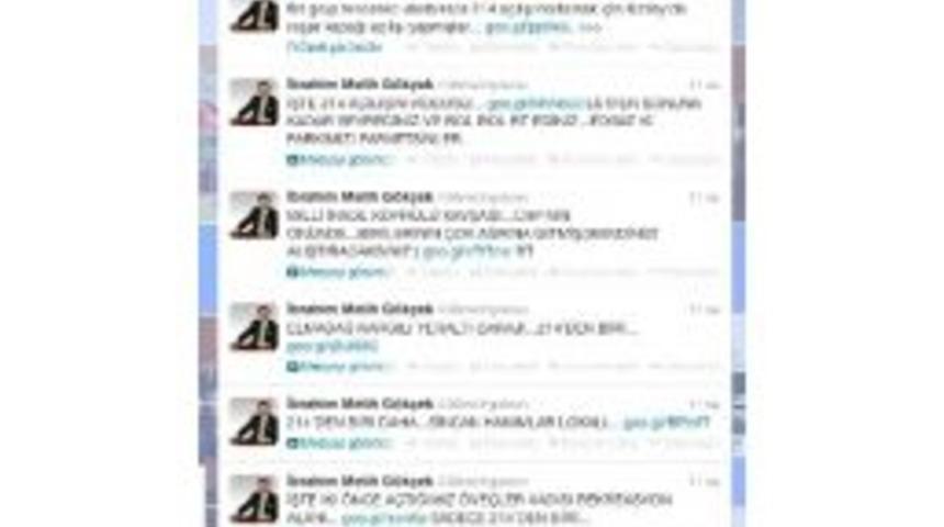 Başkan G&ouml;k&ccedil;ek, Twitter&rsquo;da