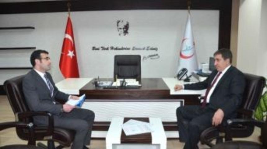 Vali K&uuml;&ccedil;&uuml;k, Kamu Hastaneleri Genel Sekreterliğini Ziyaret Etti