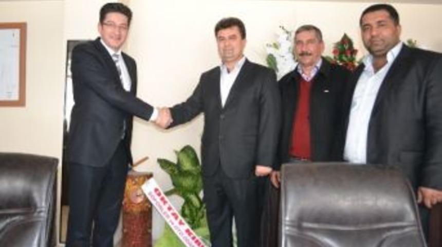 Şof&ouml;rler Ve Otomobilciler Odasından Kaymakama Ziyaret