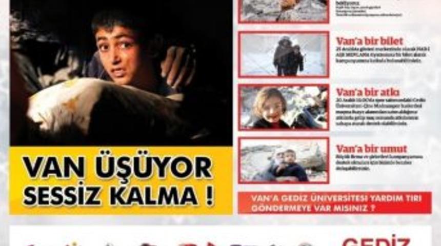 &Uuml;niversiteli &Ouml;ğrencilerden Van'a Yardım Seferberliği