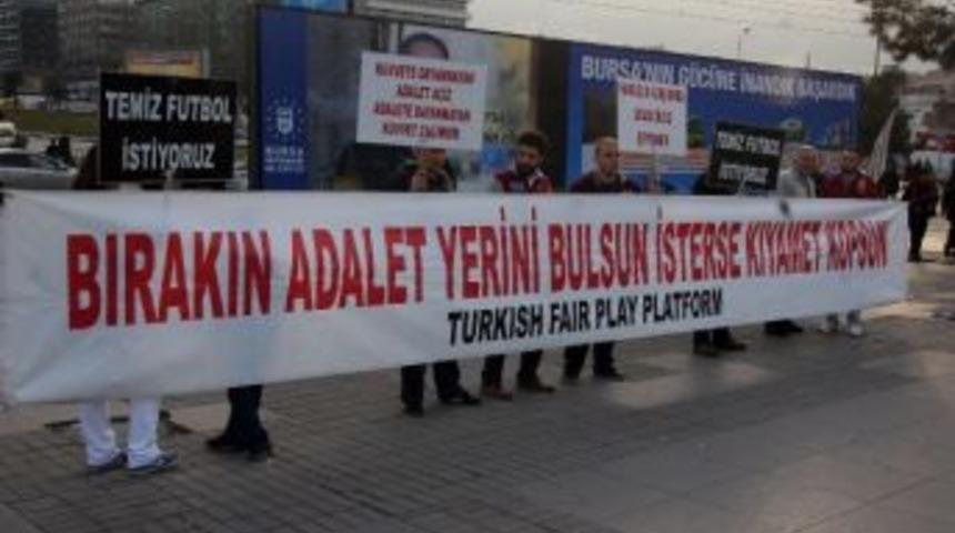 Bursa&rsquo;da 'temiz Futbol' Eylemi