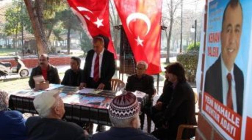 Nazilli'de Muhtar Adayları G&ouml;r&uuml;c&uuml;ye &Ccedil;ıkmaya Başladı