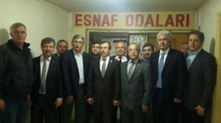 Ak Parti Milletvekili Aydemir, Akhisar Esnaf Odalarını Ziyaret Etti