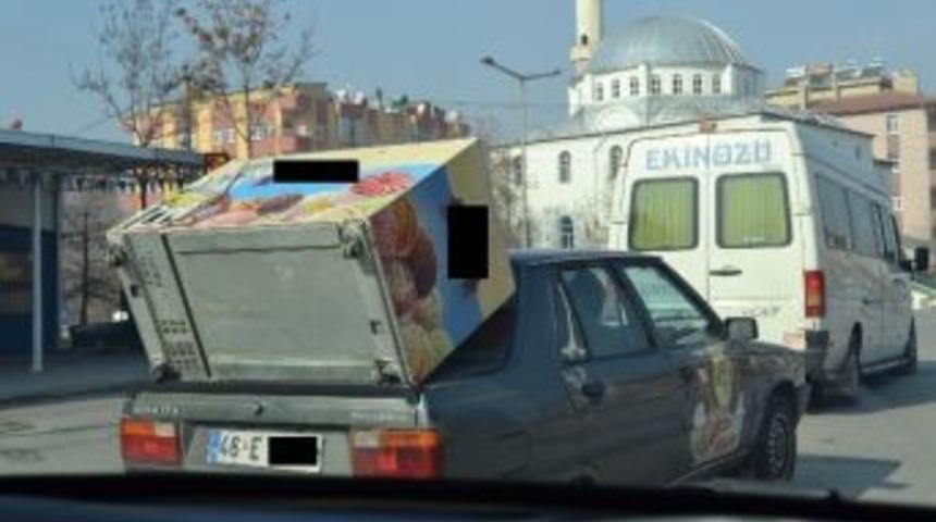 Otomobilin &Uuml;zerinde Derin Dondurucu