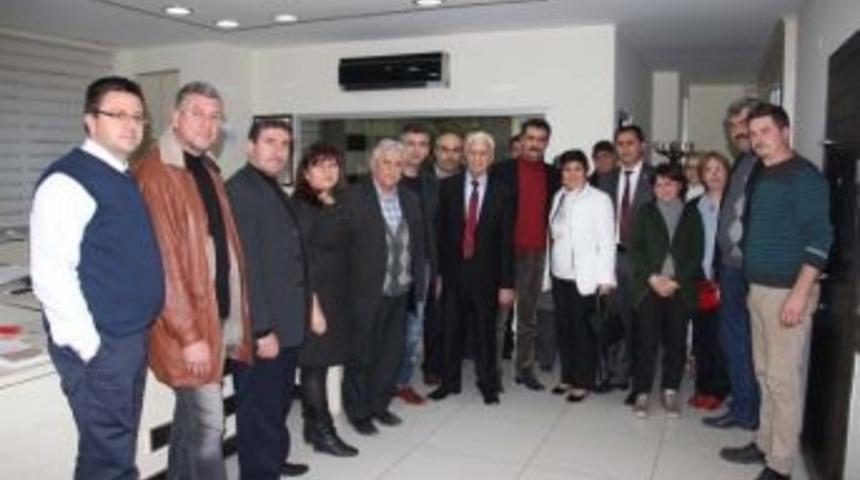 Mhp &Ccedil;an İl&ccedil;e Y&ouml;netiminden Yeni Se&ccedil;ilen Oda Başkanlarına Ziyaret