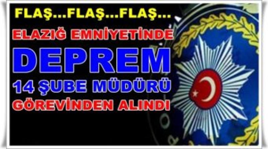 Elazığ Emniyet M&uuml;d&uuml;rl&uuml;ğ&uuml;nde Deprem