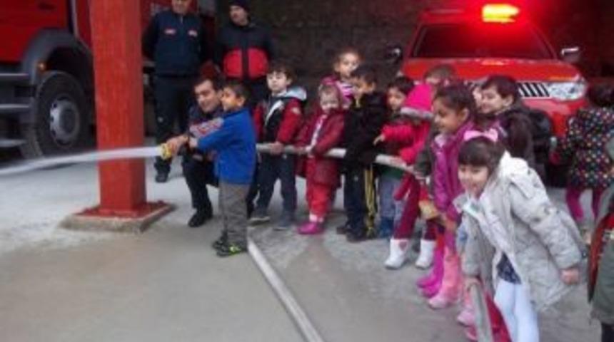 Milaslı Minikler İtfaiyeci Oldu