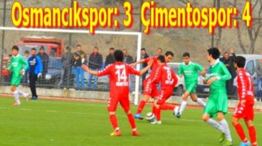Osmancıkspor: 3 &Ccedil;imentospor: 4