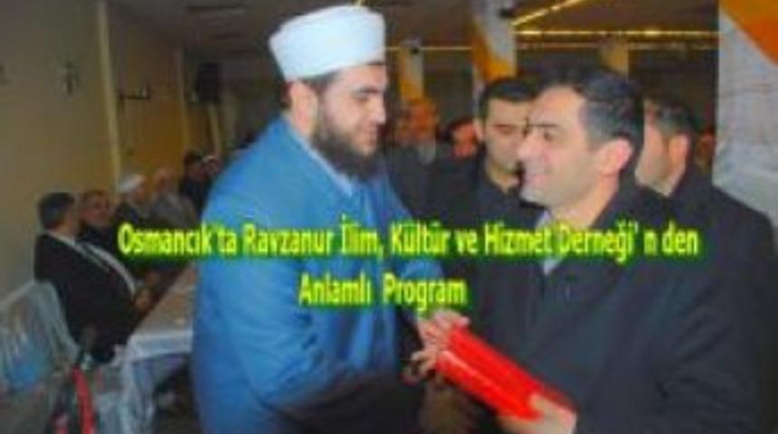 Osmancık'ta Ravzanur  Derneği' n den Anlamlı Program