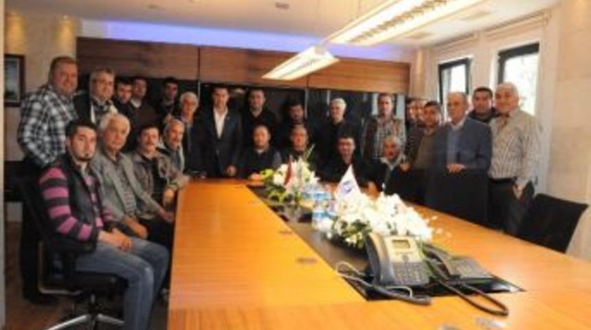 G&ouml;lt&uuml;rkb&uuml;k&uuml; Taksi Şof&ouml;rleri Sorunlarını Başkan Kocadon&rsquo;a İletti