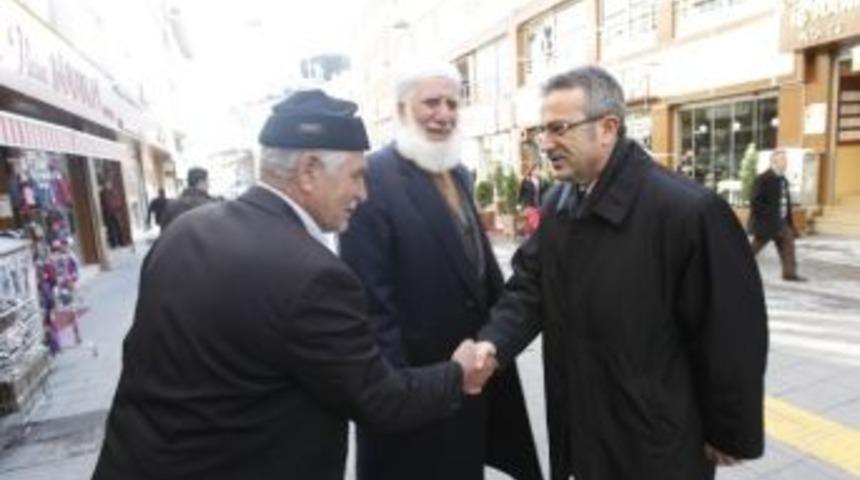 Başkan K&ouml;şker &Ccedil;arşı Esnafını Ziyaret Etti