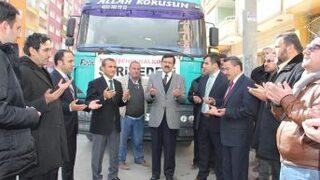 Seydişehir’den Suriye’ye Yardım Tırı Yola Çıktı