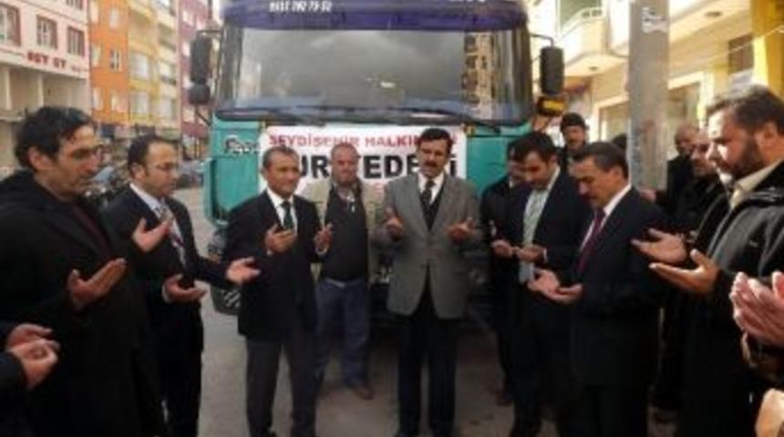 Seydişehir’den Suriye'ye Yardım Malzemesi