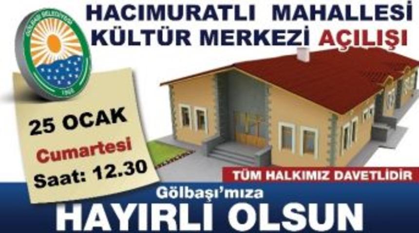 G&ouml;lbaşı&rsquo;nın 9. K&uuml;lt&uuml;r Merkezi De A&ccedil;ılıyor