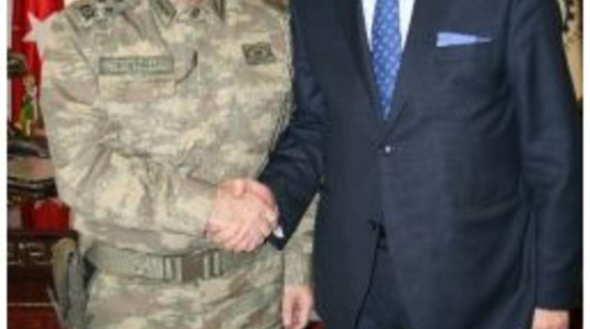 Korgeneral Başoğlu&rsquo;ndan Başkan Y&uuml;celik&rsquo;e Ziyaret