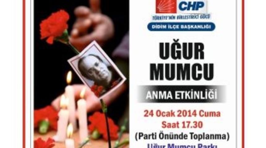 Didim Chp Uğur Mumcu&rsquo;yu Anacak