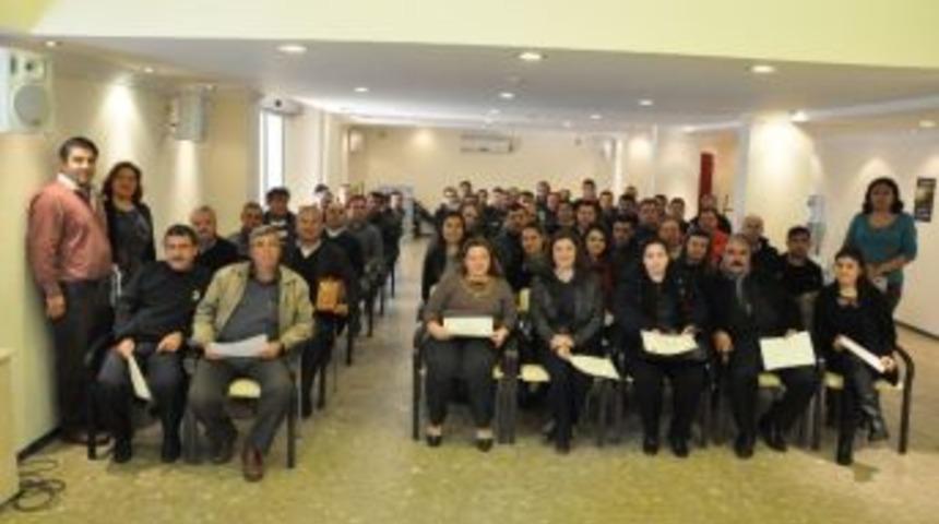 Boski &Ccedil;alışanlarına Temel Yangın Eğitimi Sertifikası Verildi