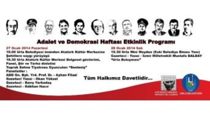 Urla, Demokrasi Şehitlerini Unutmadı