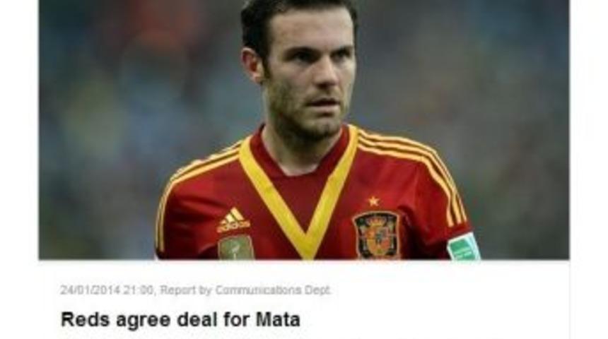 Machester Unıted, Mata Transferini A&ccedil;ıkladı