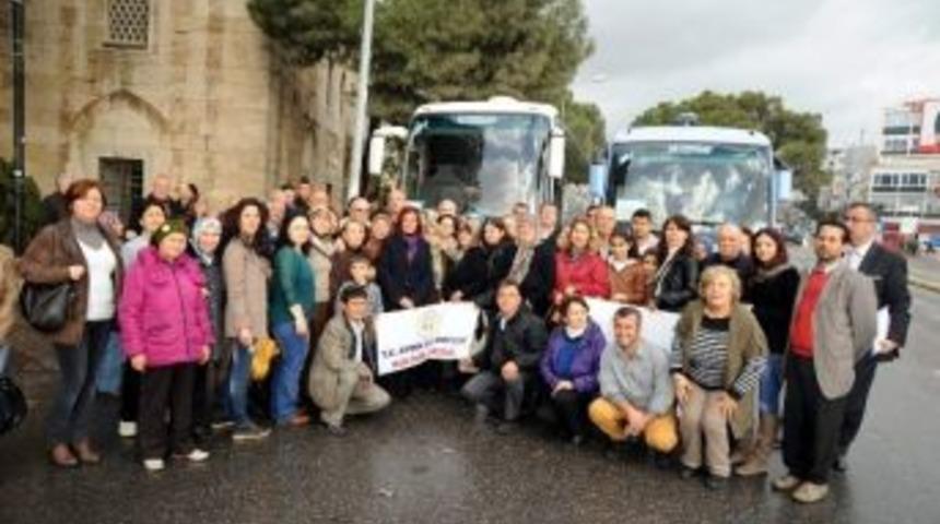 K&uuml;lt&uuml;r Gezisine Katılanları Başkan &Ccedil;er&ccedil;ioğlu Uğurladı