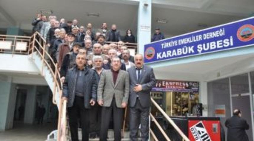 Başkan Vergili Emekliler Derneğini Ziyaret Etti