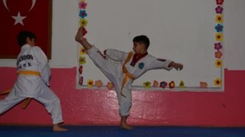 Espiye&rsquo;de Teakwondocuların Kuşak Terfi Heyecanı