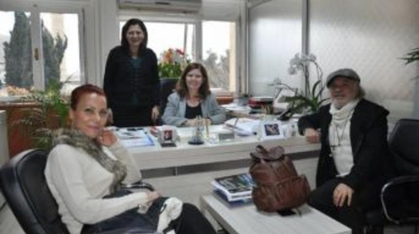 Ünlü Tiyatrocu Abdullah Şahin'den Tekirdağ Belediye Başkan Yardımcısı Kaçar'a Ziyaret