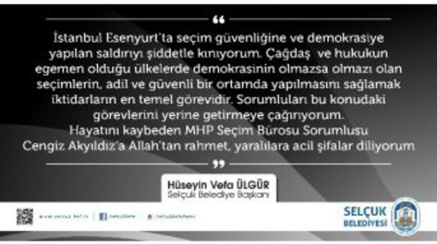 Başkan Ülgür'den Kınama