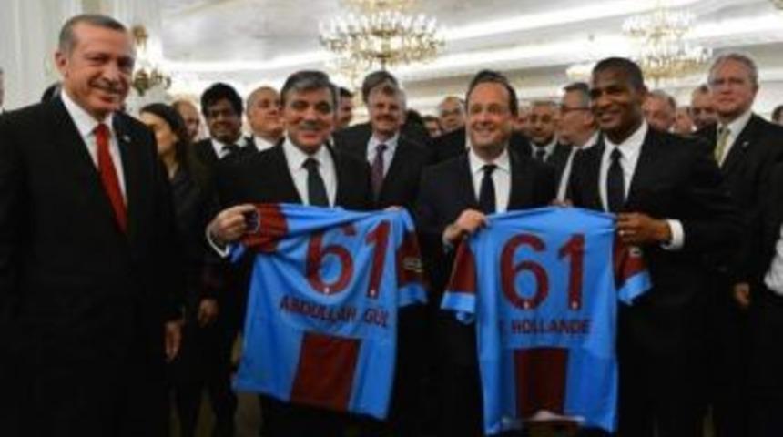 Trabzonspor'un Fransiz Oyuncusu Malouda Çankaya Köşkü'nde