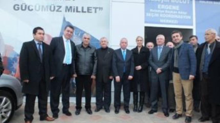 Ak Parti'nin Ergene'de Se&ccedil;im B&uuml;rosu A&ccedil;ıldı