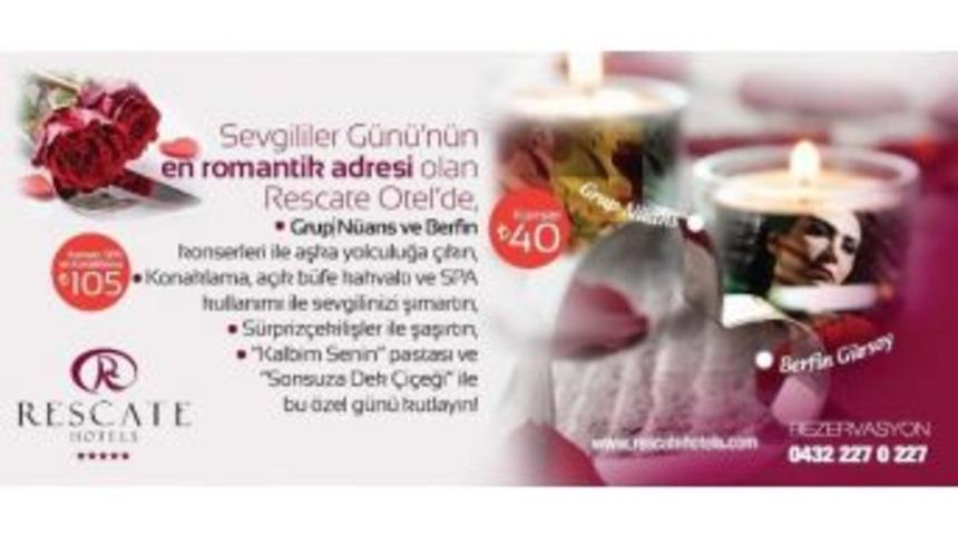 Rescate Hotel Sevgililer G&uuml;n&uuml;'ne Hazır